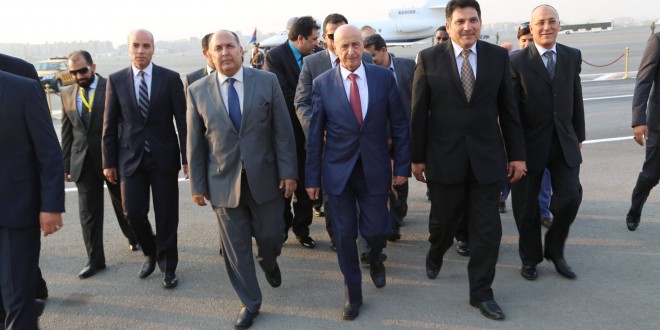 وصول فخامة رئيس مجلس النواب الليبي الى جمهورية مصر للمشاركة في حفل افتتاح قناة السويس الجديدة