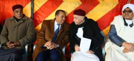فخامة رئيس مجلس النواب يستقبل رئيس الحكومة الليبية المؤقتة والوفد المرافق له لتقديم التعازي في وفاة النائبة منى الغيثي