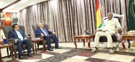 فخامة رئيس مجلس النواب الليبي يجري مباحثات مع رئيس جمهورية غينيا كوناكري