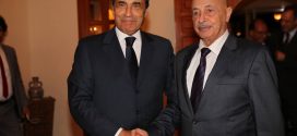 فخامة رئيس مجلس النواب يلتقي مع نظيره بالبرلمان المغربي