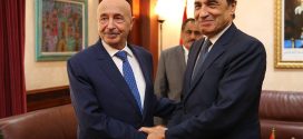 فخامة رئيس مجلس النواب يلتقي مع نظيره بالبرلمان المغربي