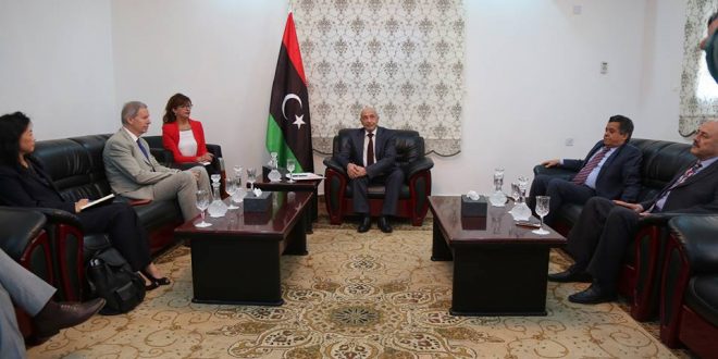 وفد بعثة الأمم المتحدة للدعم في ليبيا يلتقي بفخامة رئيس مجلس النواب