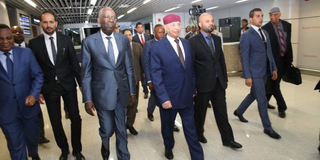 فخامة رئيس مجلس النواب يصل إلى العاصمة الكونغولية