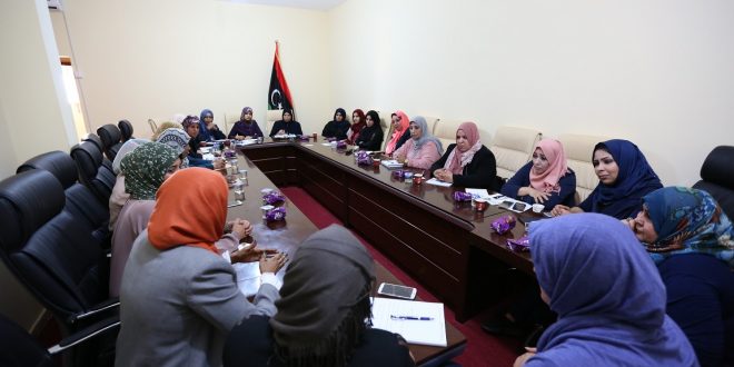 اجتماع عضوات مجلس النواب الليبي مع سيدات الشبكة الليبية لدعم وتمكين المرأة