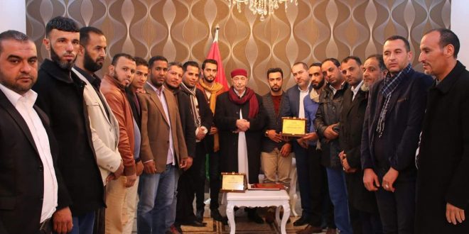 فخامة رئيس مجلس النواب يستقبل "رابطة الشباب الليبي" و "اتحاد عام طلاب ليبيا "