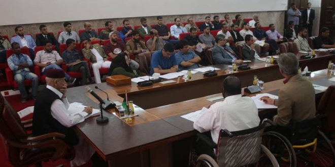 رئيس مجلس النوّاب يحضر رفقة عدد من أعضاء مجلس النواب ملتقى المنظمات الشبابية بالجبل الأخضر بمدينة البيضاء.
